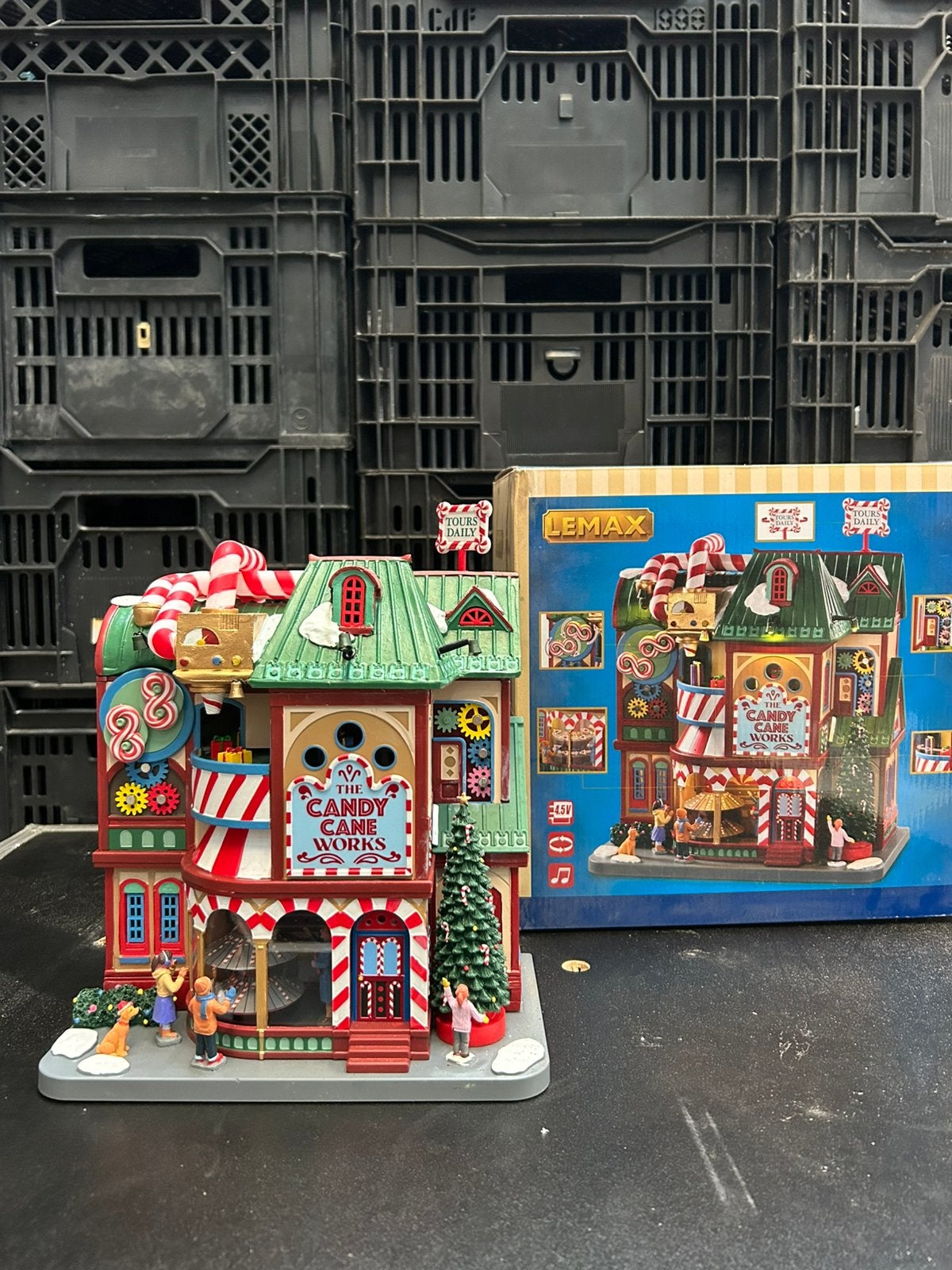 Kerstdorp huisjes The Candy cane works LEMAX, Diversen, Ophalen, Gebruikt