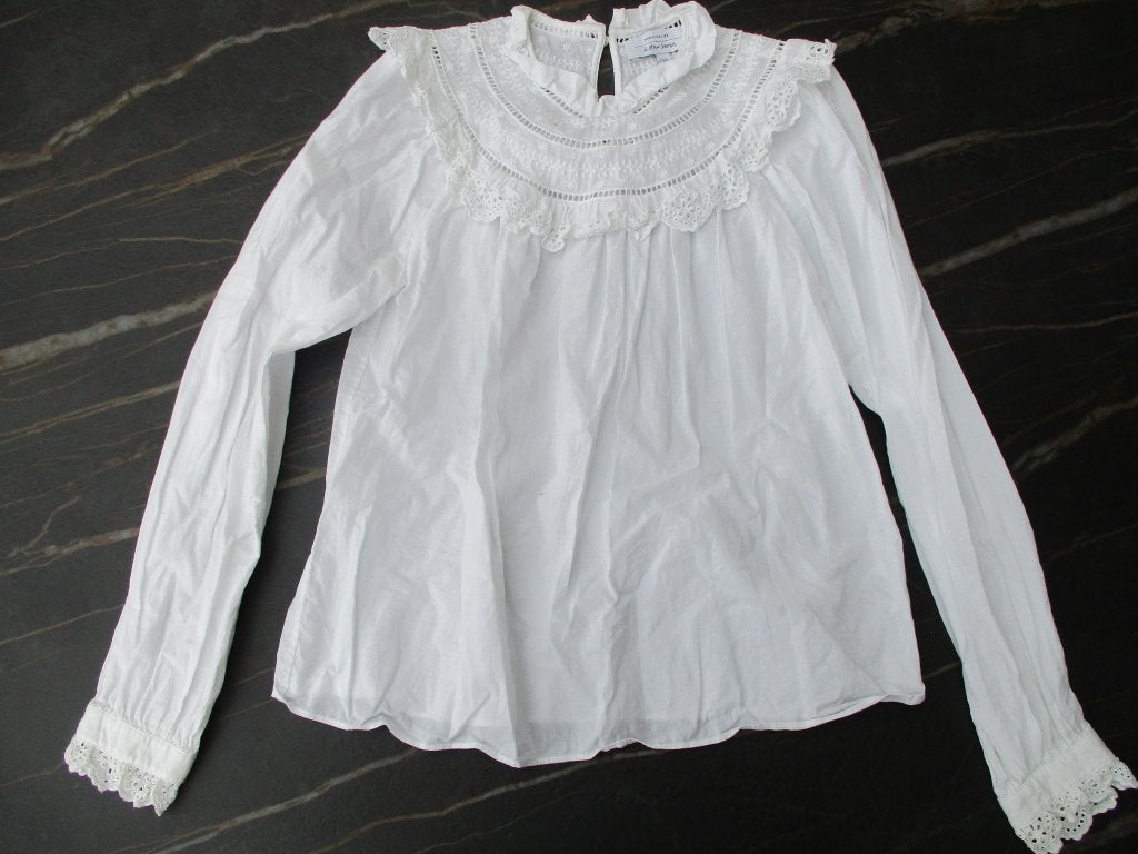 Paris Atelier & other Stories blouse wit broderie maat 34 XS, Wit, & Other Stories, Ophalen of Verzenden, Zo goed als nieuw