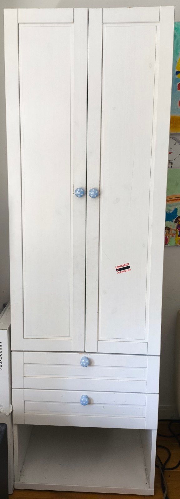 Ikea Smastad/Platsa Kledingkast met 2 lades en 2 mandjes, Huis en Inrichting, Ophalen, Gebruikt, Met lade(s), 50 tot 100 cm