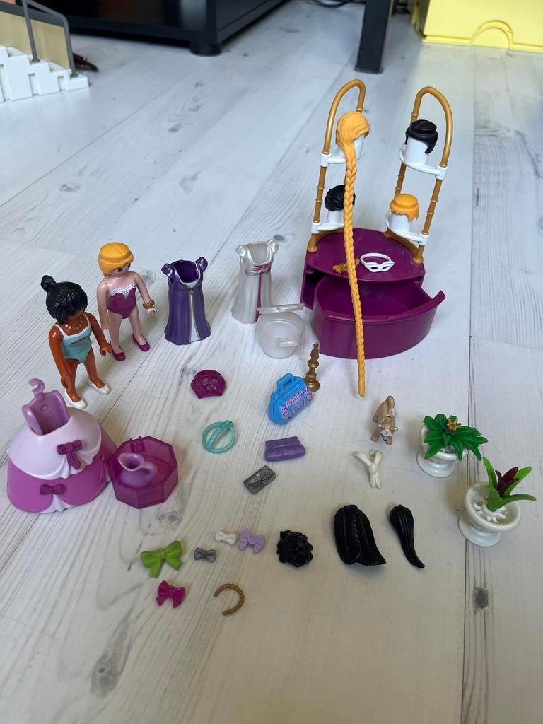 Playmobil prinsessenset met poppen, kleding en accessoires, Kinderen en Baby's, Speelgoed | Playmobil, Gebruikt, Complete set