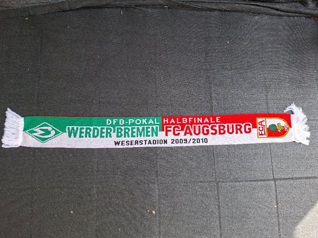 Werder Bremen DFB Pokal sjaal, Ophalen of Verzenden, Zo goed als nieuw, Buitenlandse clubs, Vaantje of Sjaal