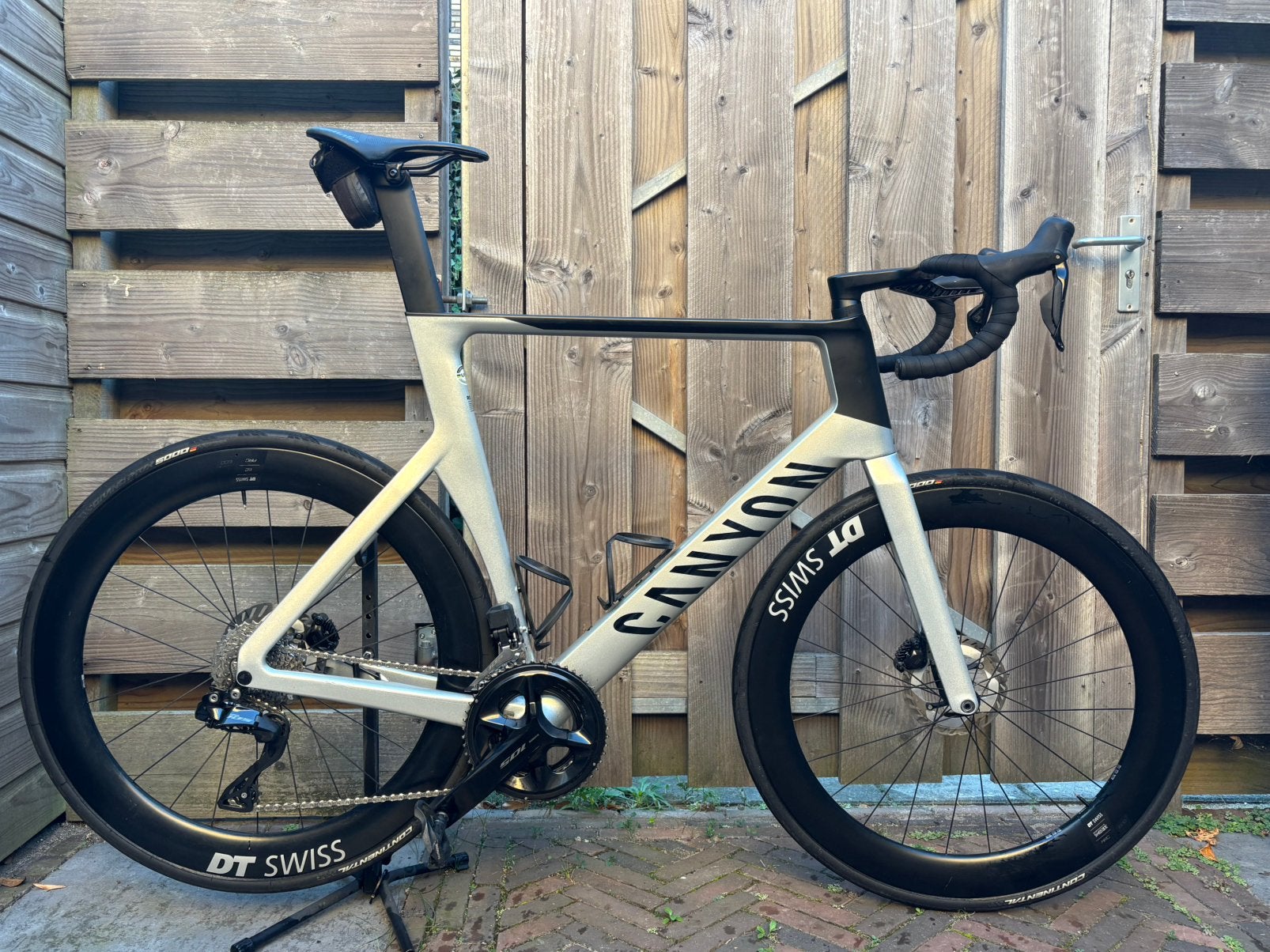 Canyon Aeroad CF SLX 7 Di2 – Solid Silver – maat 2XL, 57 tot 61 cm, Meer dan 20 versnellingen, Schijfrem, Ophalen