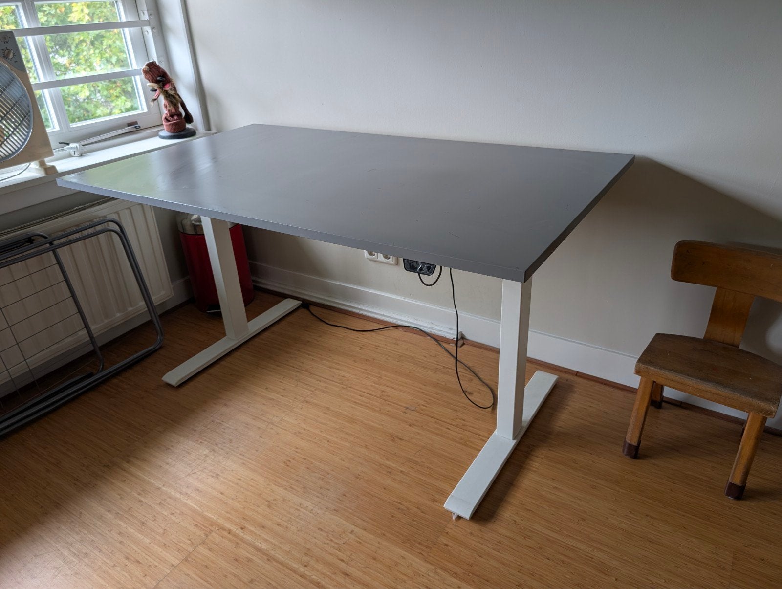 Rodulf IKEA Zit-sta Bureau 140x80  - Elektrisch Verstelbaar, Ophalen, Zit-sta bureau, Gebruikt, Metaal