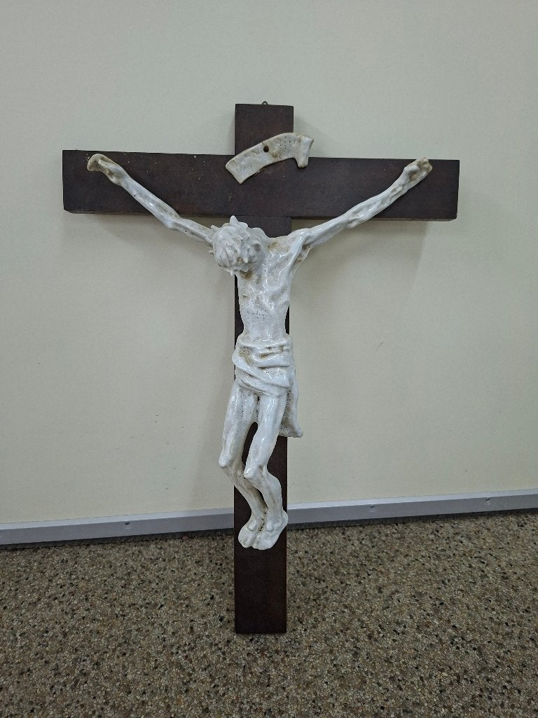 Antiek Kruisbeeld met Christusfiguur, Antiek en Kunst, Ophalen