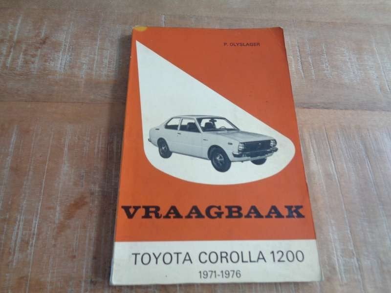 Toyota Corolla 1200 Vraagbaak Werkplaatshandboek 1971-1976, Verzenden, Gelezen, Toyota