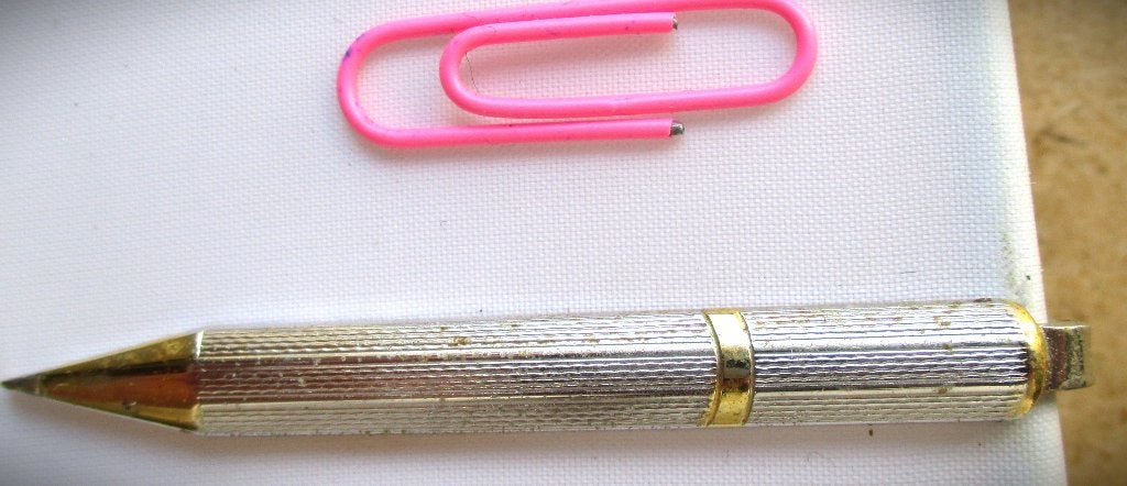 Speld~Dasspeld~Pen~Vulpotlood~Dasclip~Dasklem~Zilver kleur, Ophalen of Verzenden, Gebruikt