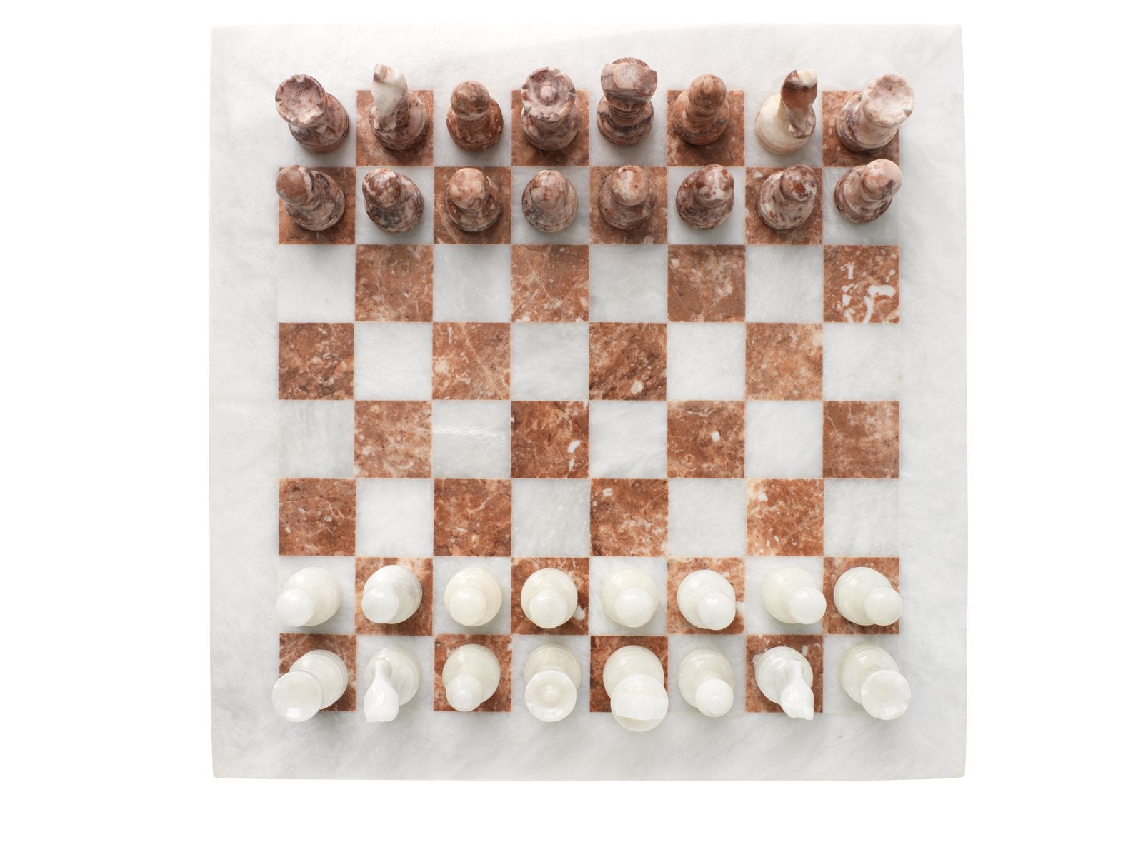 Ravendi Rose Marmeren schaakbord / chess set, Ophalen of Verzenden, Zo goed als nieuw