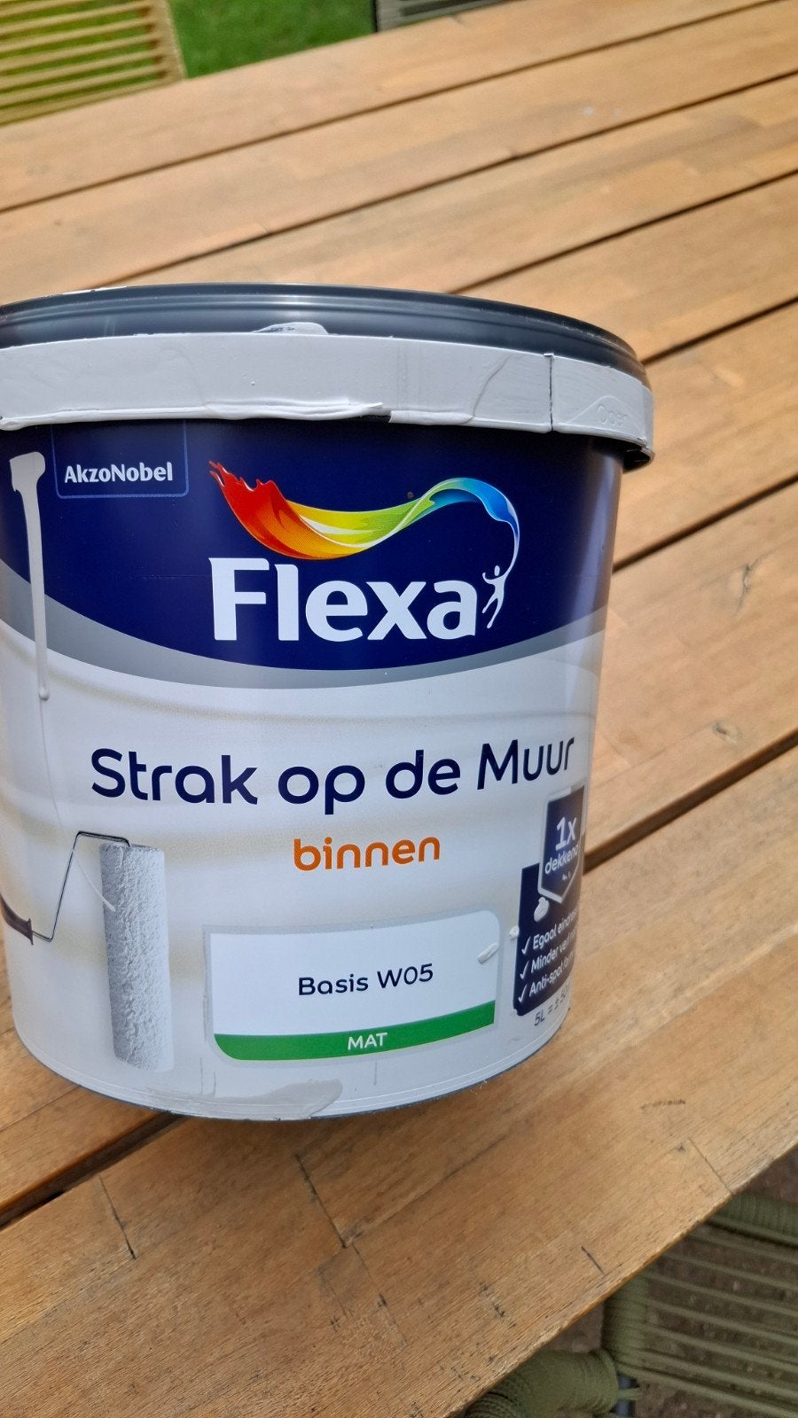 verf strak op de muur flexa, Ophalen, Grijs, Minder dan 5 liter, Verf