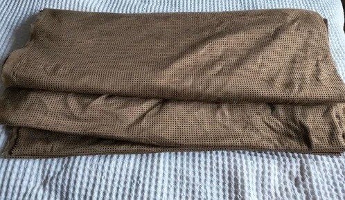 NIEUW pracht bruine suèdine stof 10.50 x 1.50, Hobby en Vrije tijd, Stoffen en Lappen, Overige materialen, Bruin, Verzenden, 120 cm of meer