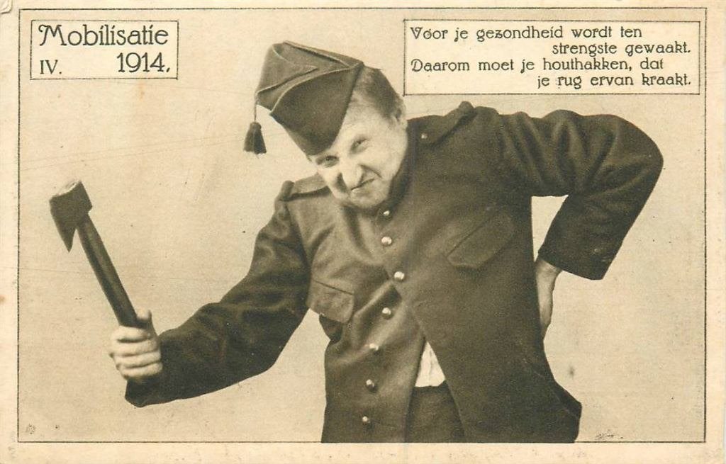 388-519-023 Mobilisatie 1914 Landweerrijmen, Verzenden, Voor 1920, Zuid-Holland