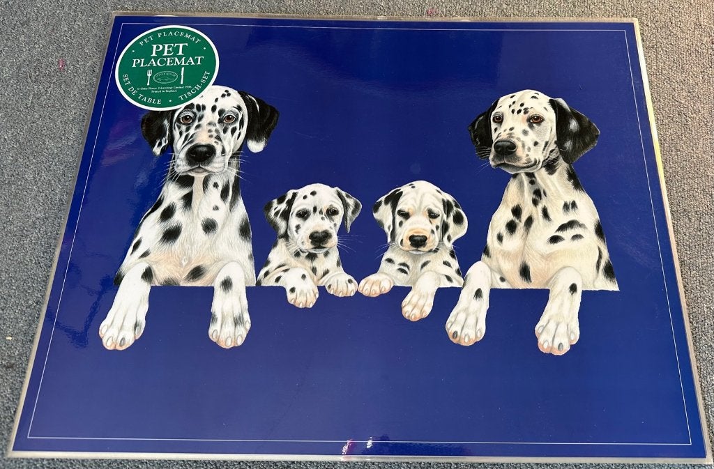 6x XL Placemat Dalmatier 55x42cm, Dieren en Toebehoren, Nieuw, Ophalen of Verzenden, Nvt, Nvt