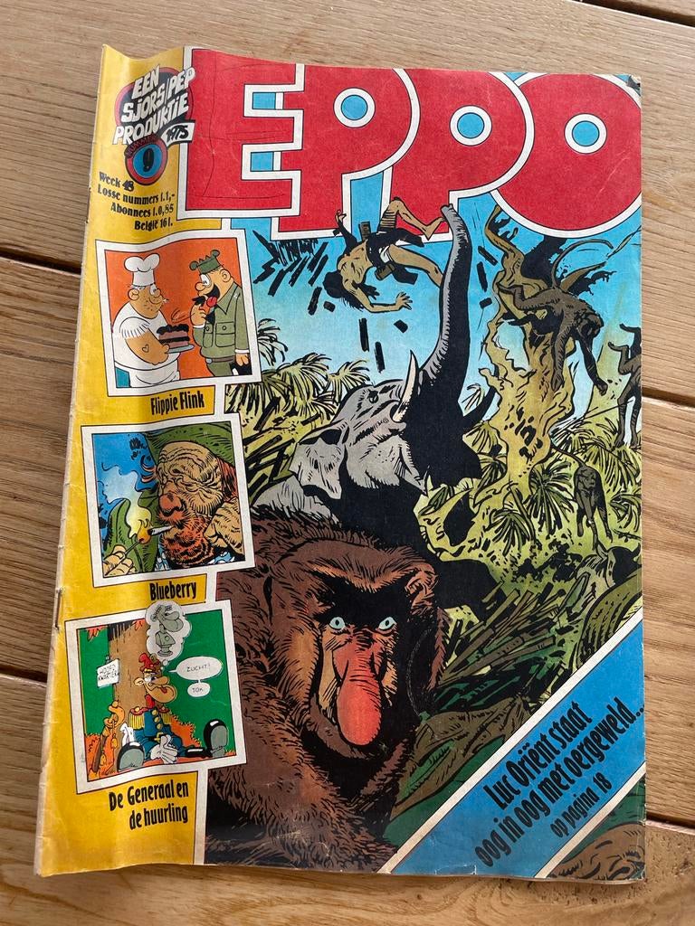 2 Eppo weekbladen uit 1975 - Nummers 8 en 9, Boeken, Meerdere stripboeken, Ophalen of Verzenden, Gelezen