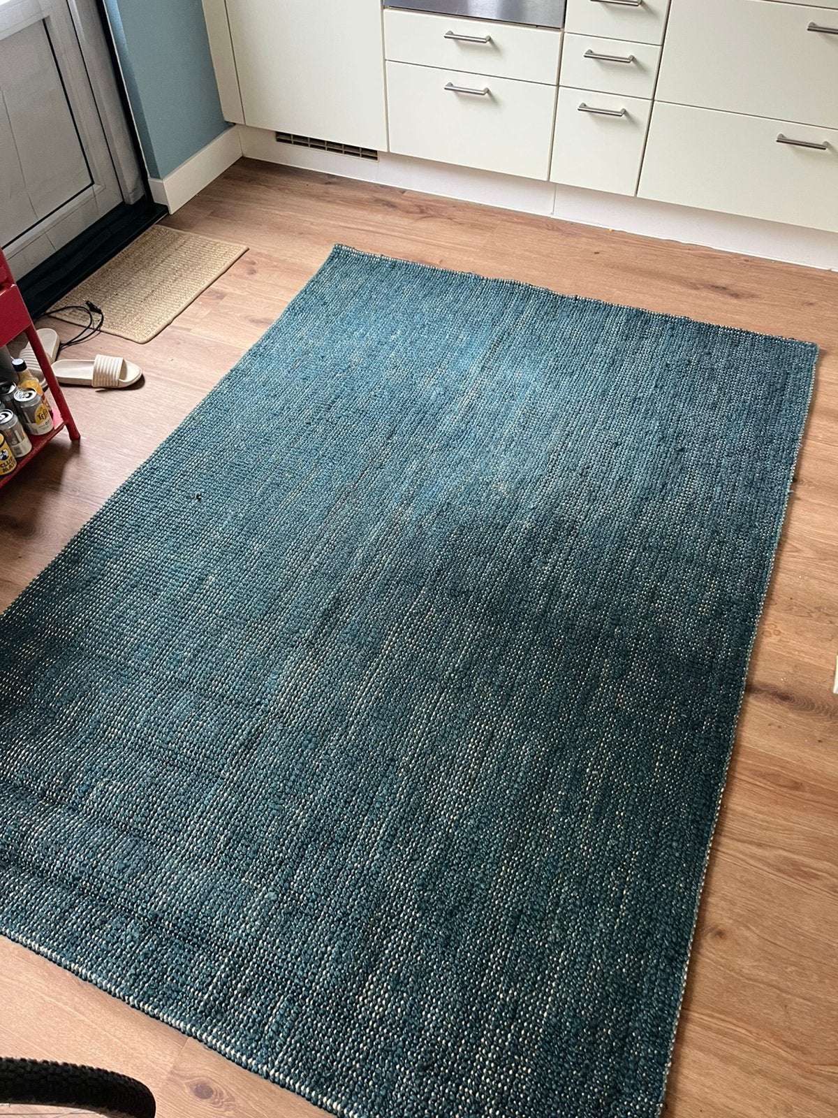 Jute Vloerkleed, Huis en Inrichting, Ophalen, 150 tot 200 cm, 200 cm of meer, Zo goed als nieuw