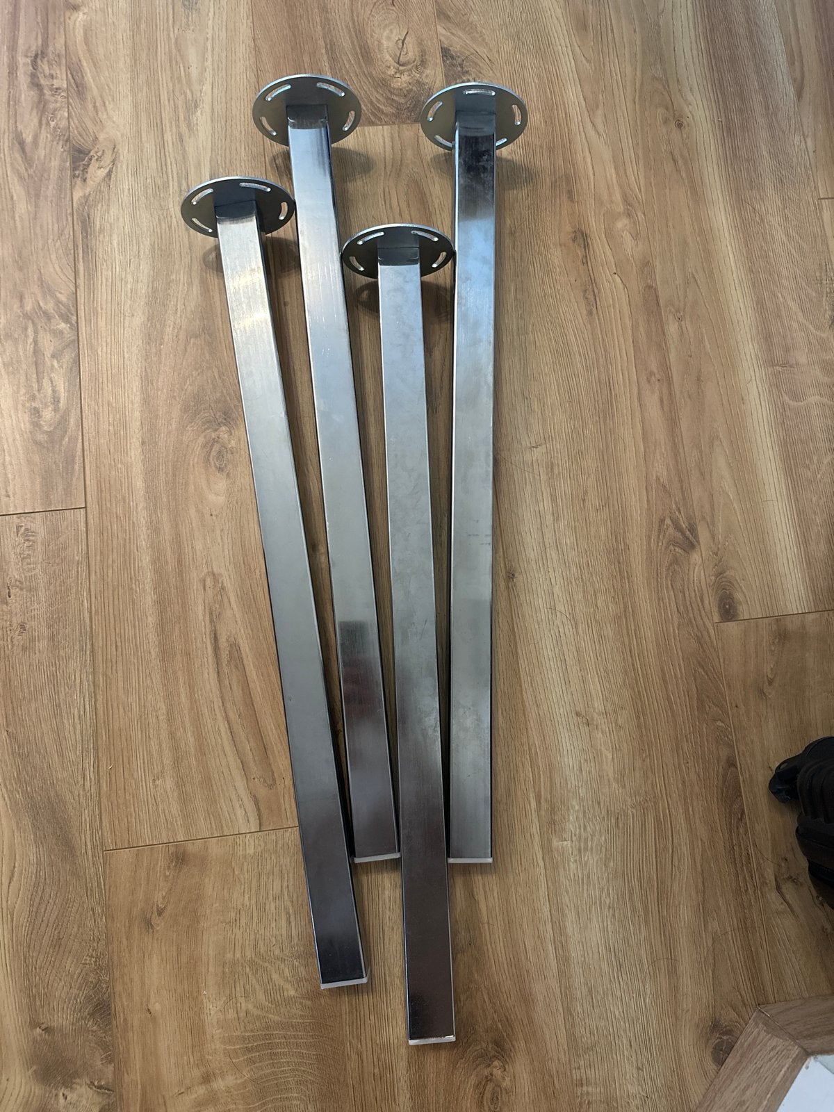 Set van 4 verchroomde tafelpoten, Ophalen, Tafelpoot, Minder dan 50 cm, 50 tot 100 cm
