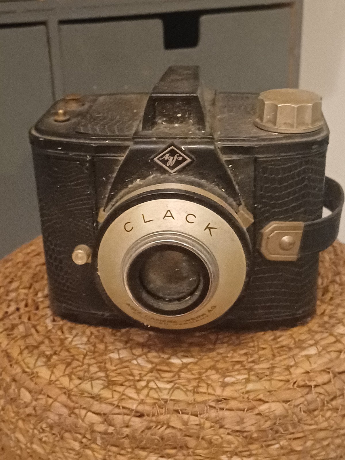 Dit is een vintage Agfa Clack boxcamera, geproduceerd door A, Ophalen of Verzenden, Compact, Overige Merken