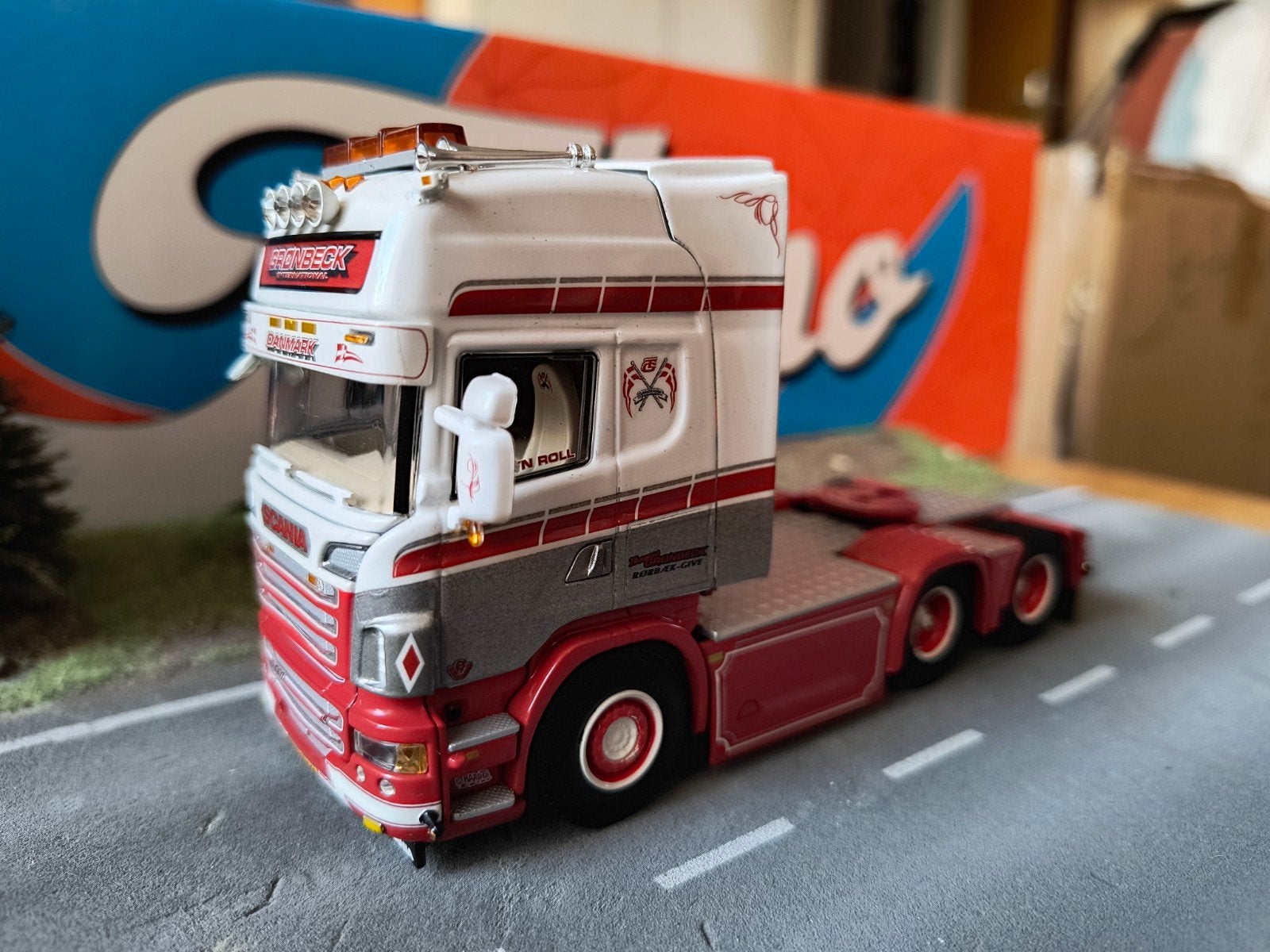 Wsi Scania Thomas Gronbeck, Ophalen of Verzenden, Zo goed als nieuw, Bus of Vrachtwagen, Wsi