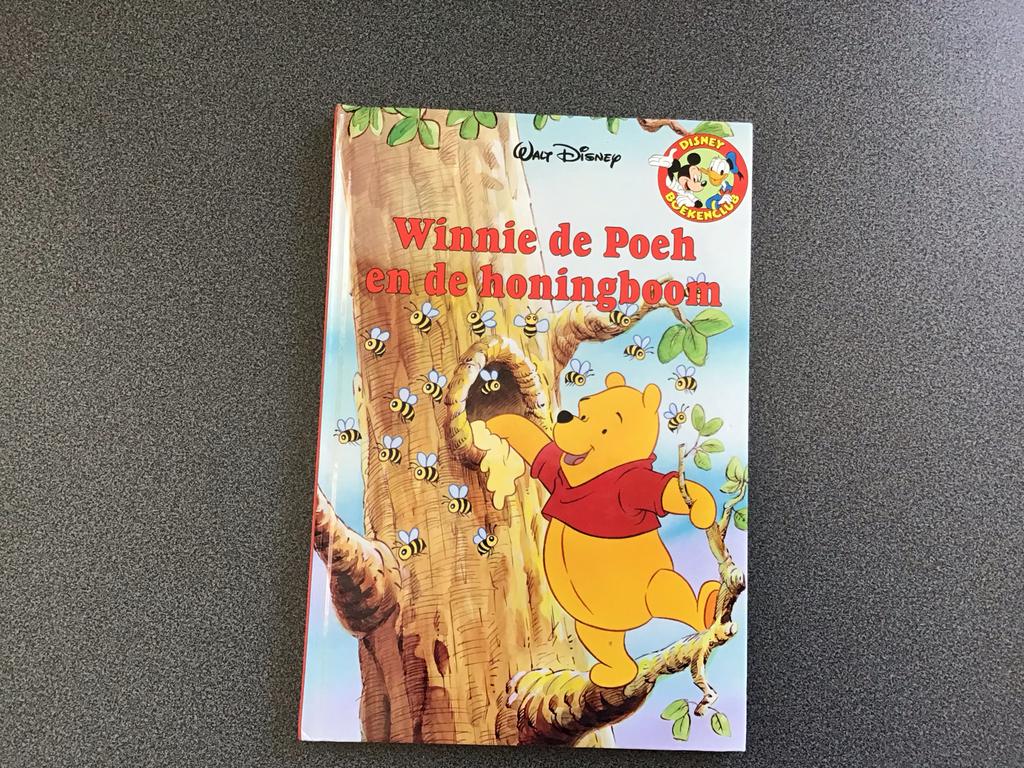 Winnie de Poeh Boekje en Knuffel - Nieuwstaat, Disney, Geel, Beer, Nieuw