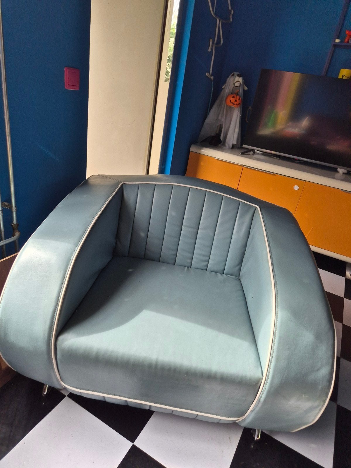 Bel Air Look Stoel - Retro Design Fauteuil, Huis en Inrichting, Ophalen, Kunststof, Gebruikt, Overige kleuren