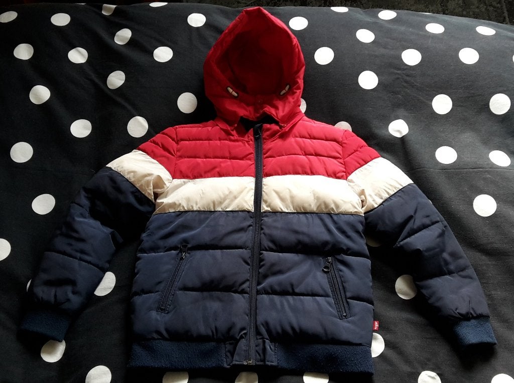 Winter Jas Kind (Levi's / Levis Maat 12), Jongen of Meisje, Ophalen of Verzenden, Zo goed als nieuw, Levi's