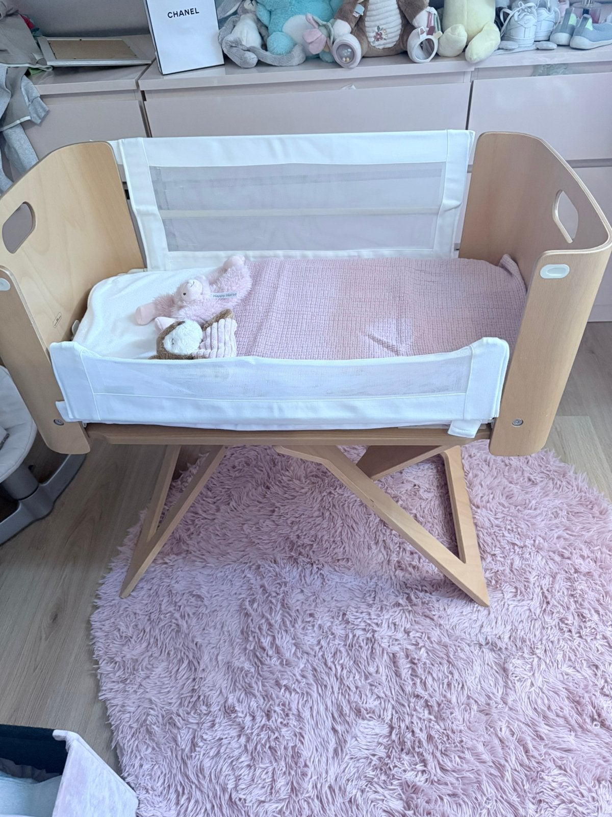 Co-sleeper-nestje met biologisch matras, Ophalen, Zo goed als nieuw, Minder dan 140 cm, Matras
