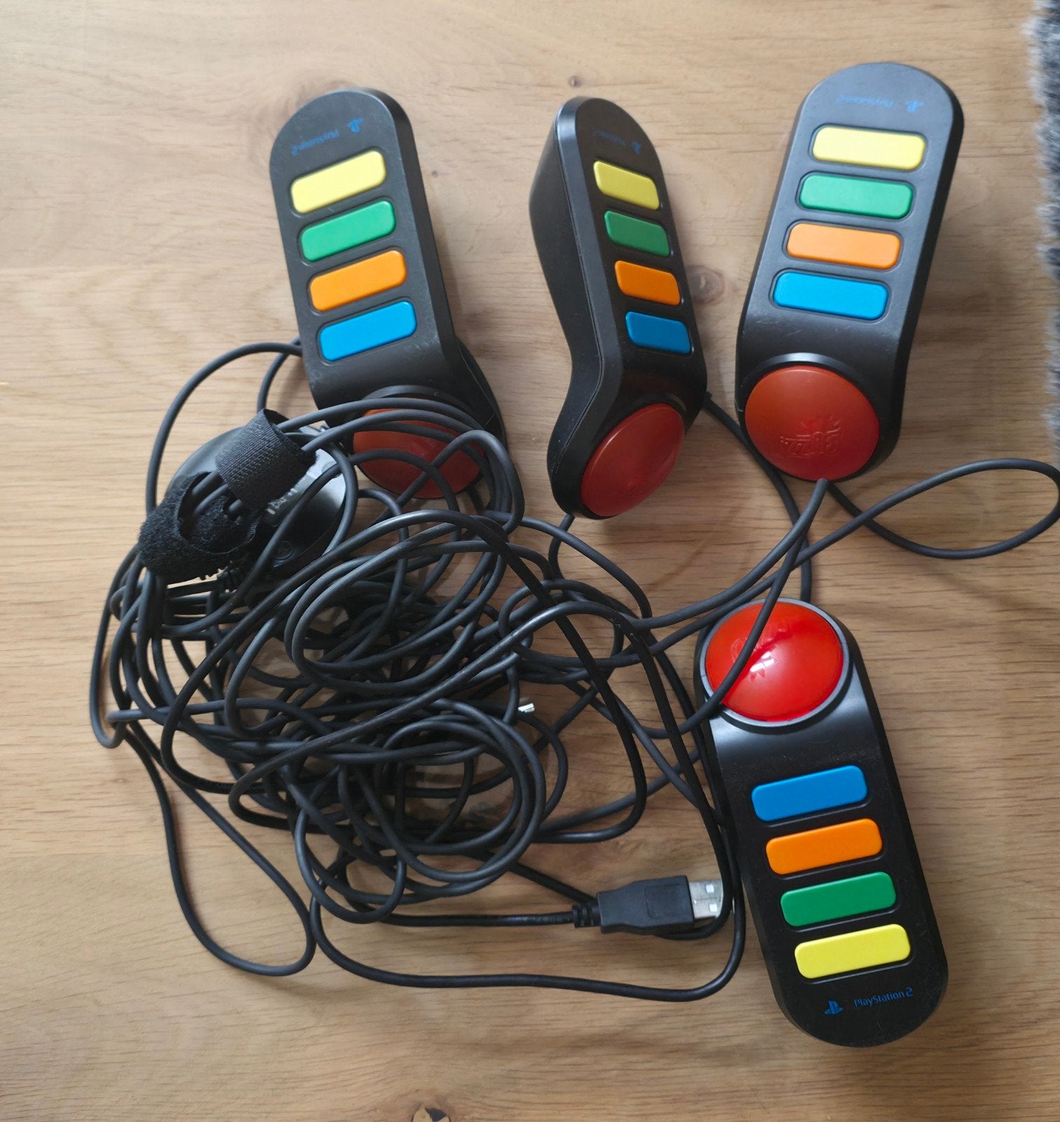 Buzz! Quiz TV Buzzers voor PlayStation 2/3, Spelcomputers en Games, Spelcomputers | Sony PlayStation 3, Ophalen of Verzenden, Gebruikt