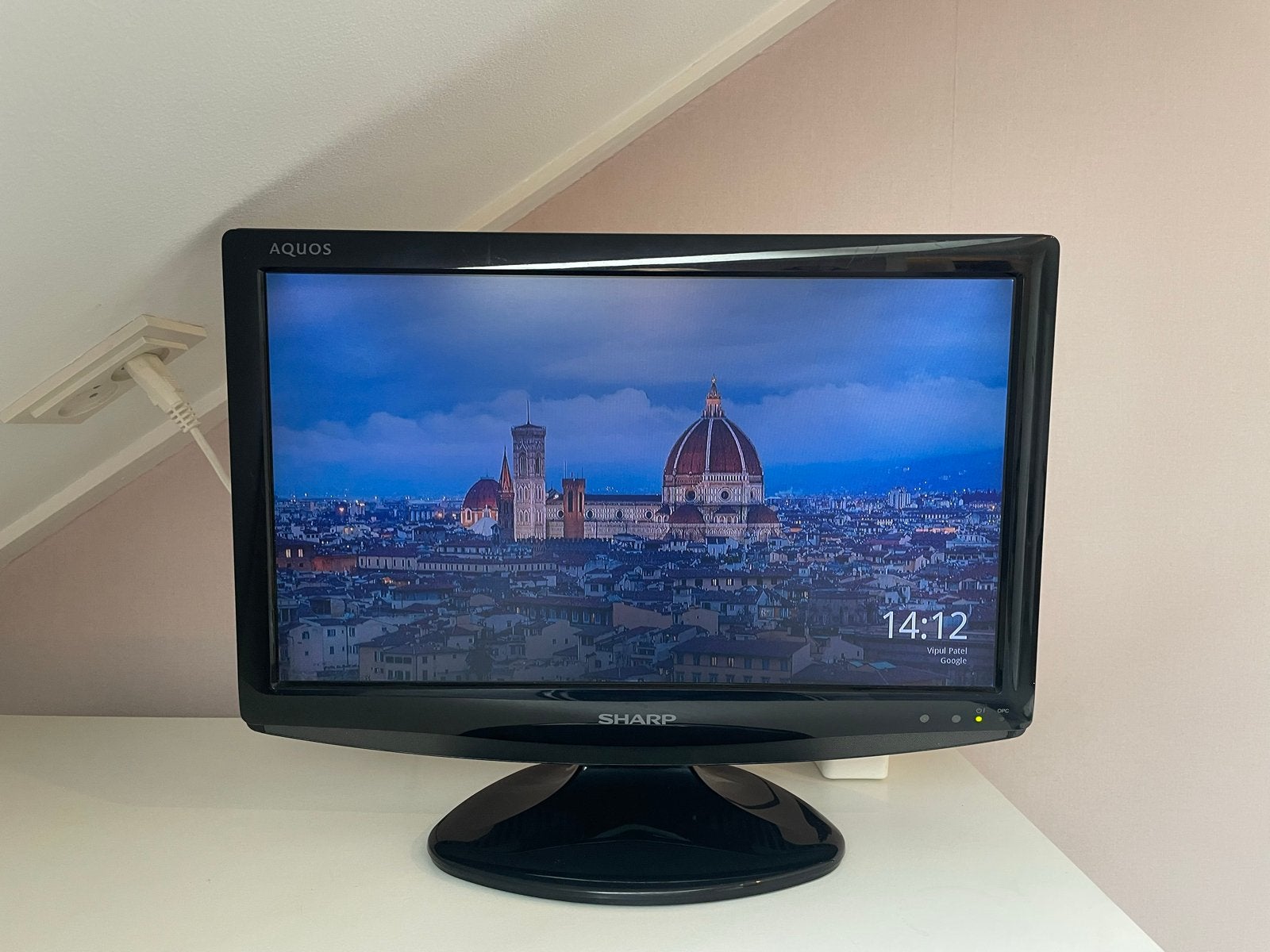 Sharp LCD TV 18,9 inch - Werkend met goede kleuren, Ophalen, Gebruikt, 50 Hz, LCD