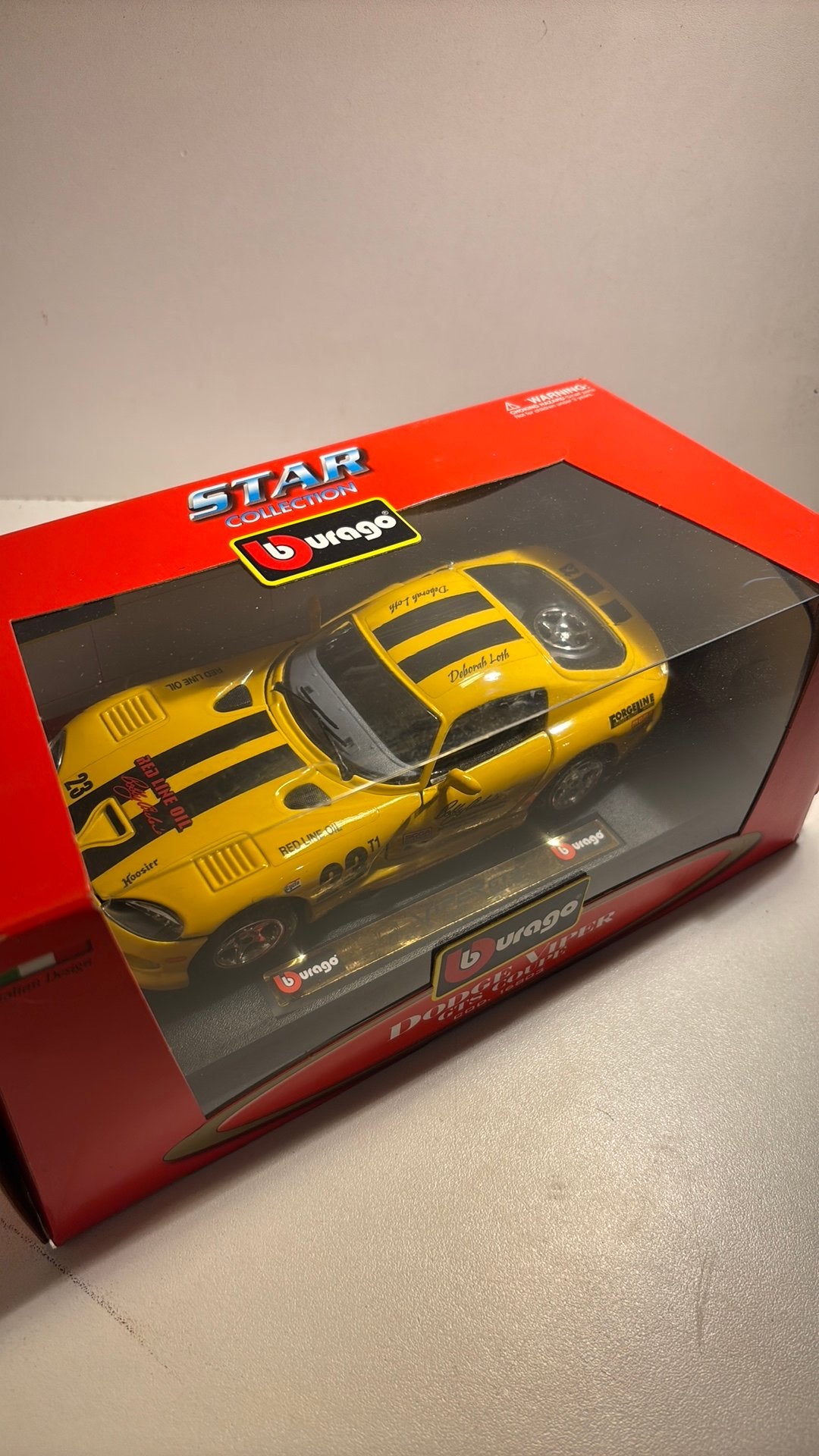 Dodge viper gts coupe #23 Bburago 1.24, Hobby en Vrije tijd, Ophalen of Verzenden, Bburago, A, A