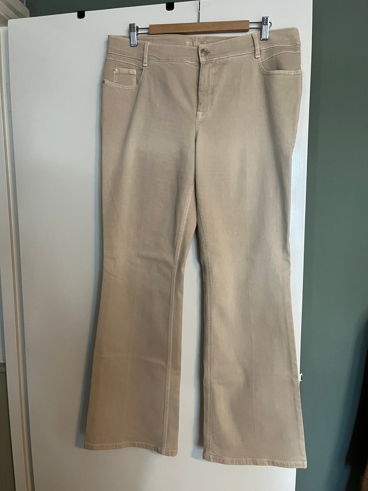 Gardeur Zuri Stretch Broek Maat 44, Beige, Maat 42/44 (L), Ophalen of Verzenden, Zo goed als nieuw