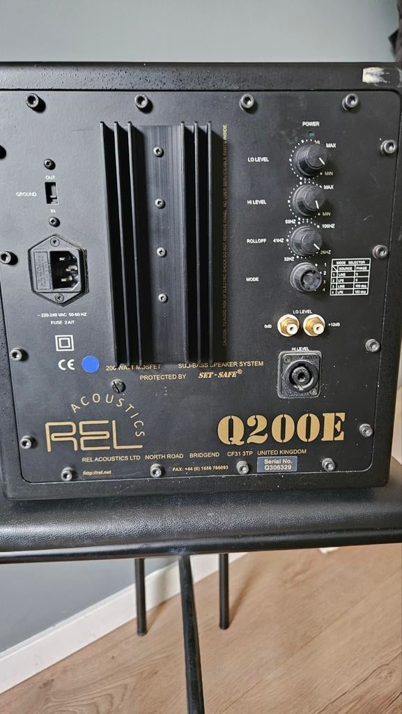 REL Q200E Subwoofer - Krachtige Bass voor uw Audio, Ophalen of Verzenden, 120 watt of meer, Subwoofer, Overige merken