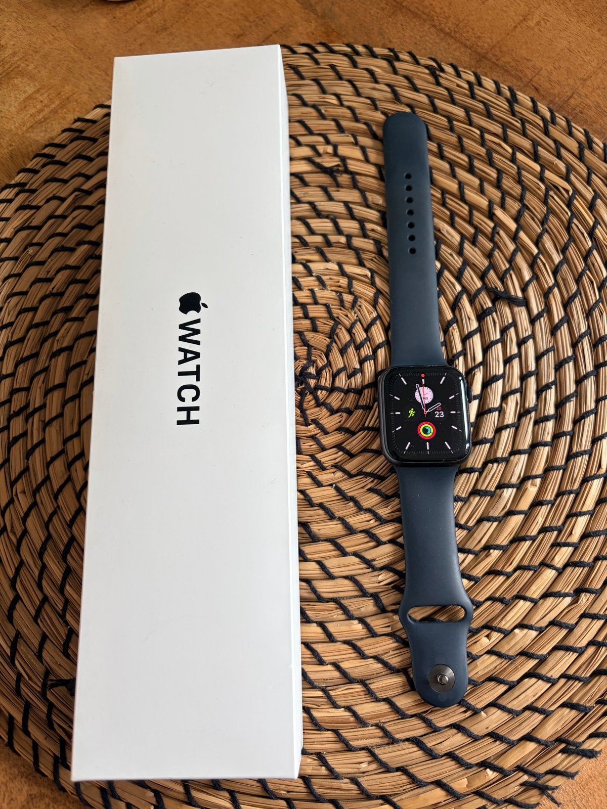 Apple Watch SE 44mm Space Gray, Ophalen, Hartslag, Zwart, IOS