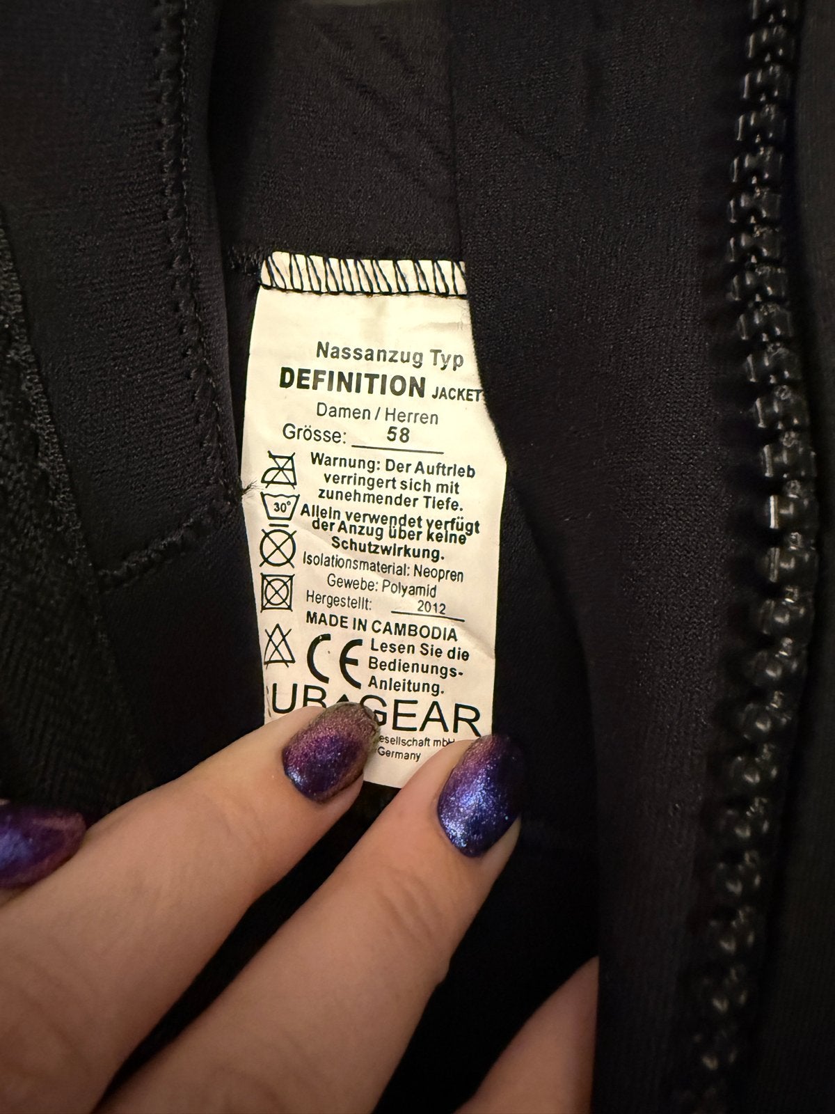 Subgear duikpak maat 58, Ophalen of Verzenden, Gebruikt, Duikpak