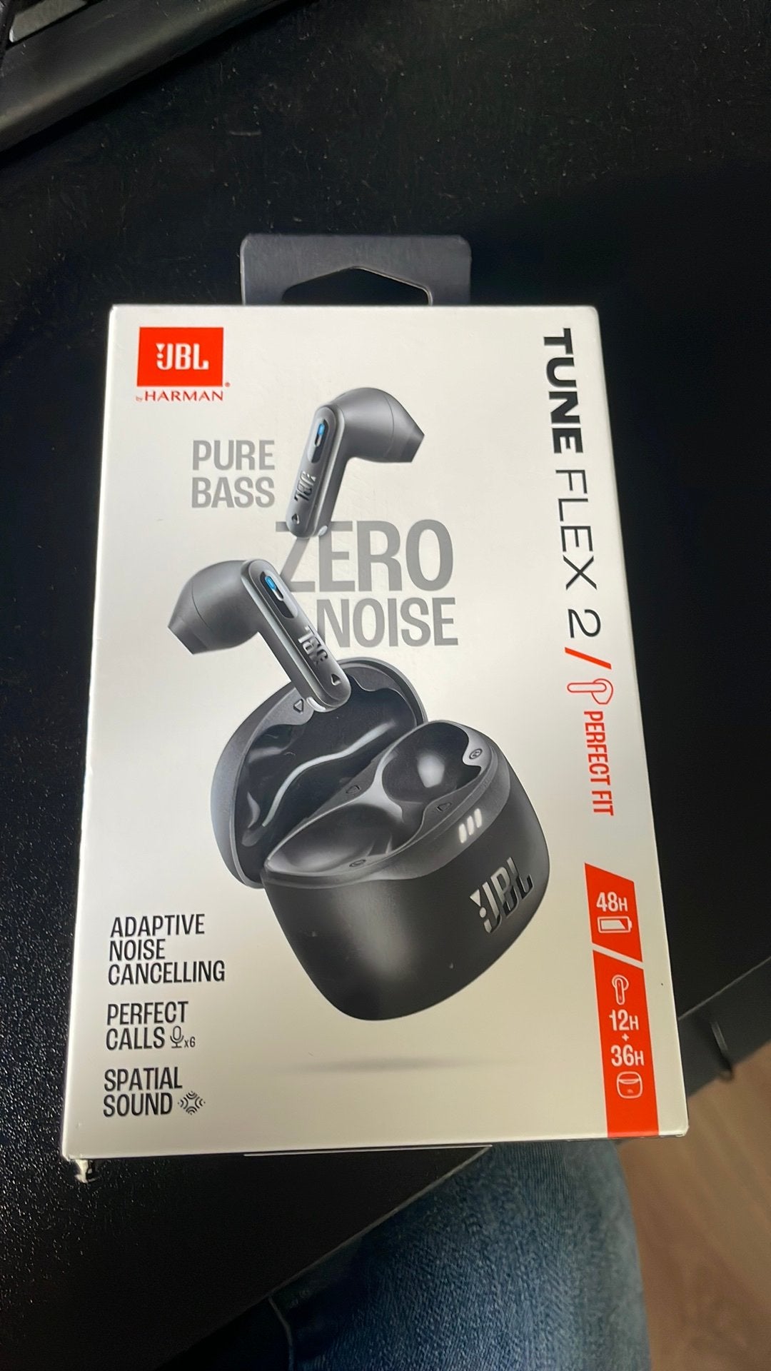JBL Tune Flex 2, Zwart, In gehoorgang (in-ear), Nieuw, JBL