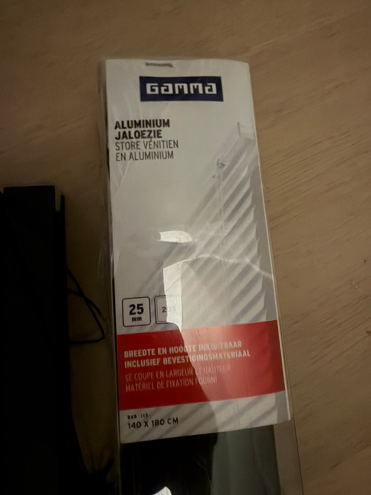 Gamma Aluminum Jaloezie 2x - helemaal nieuw en ongebruikt, Ophalen, Zo goed als nieuw, Jaloezie