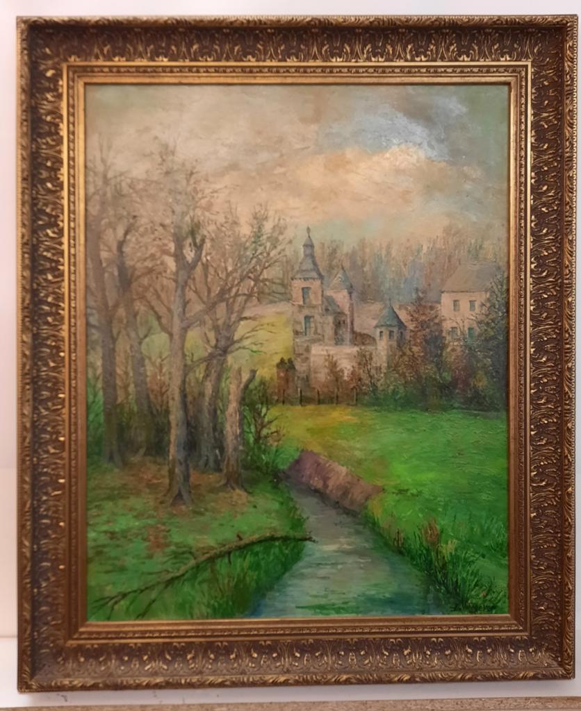 Leuk olieverf landschap, Ophalen of Verzenden