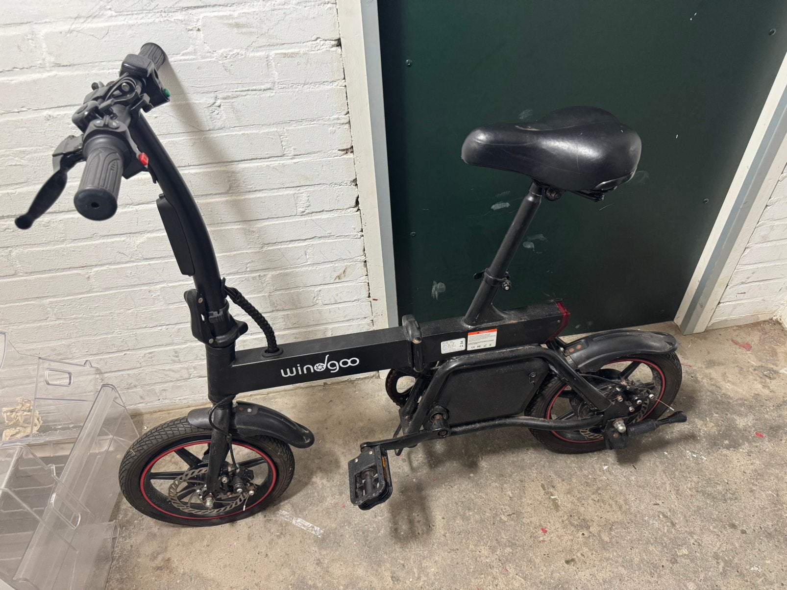 Windgoo b20 elektrische fiets - defect!, Minder dan 30 km per accu, Zo goed als nieuw, Minder dan 47 cm, Ophalen