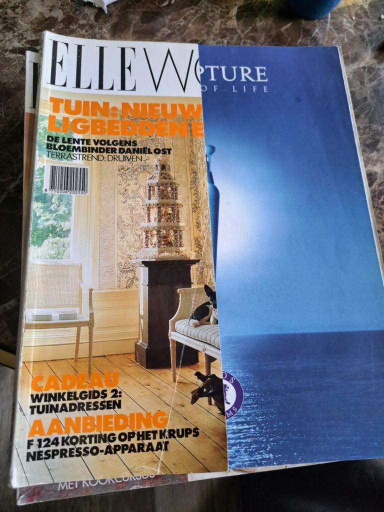 ELLE Wonen magazine - Tuin & Interieur inspiratie, Boeken, Ophalen of Verzenden, Gelezen, Glossy