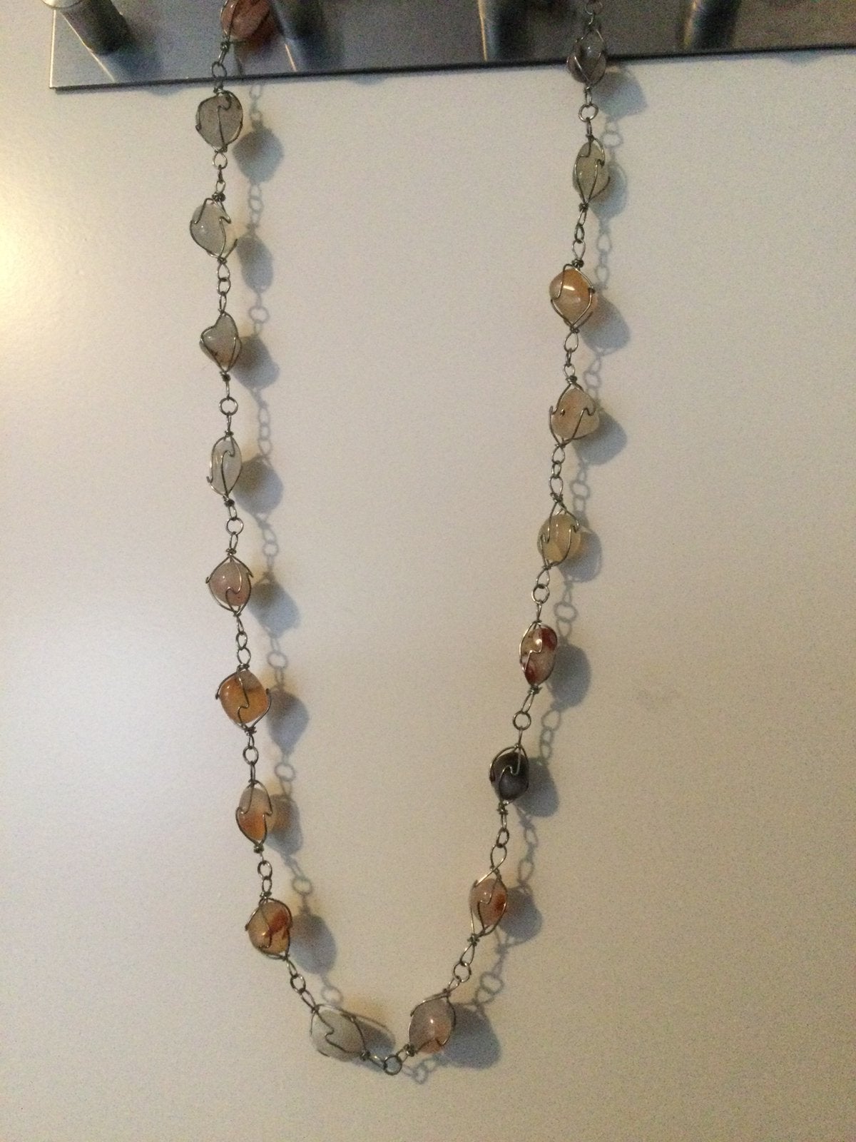 Prachtige vingage ketting met echte stenen, Ophalen of Verzenden, Zo goed als nieuw, Steen of Mineraal