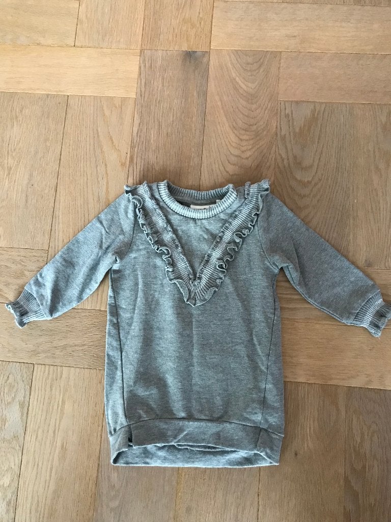 Leuk grijs jurkje van Name It maat 80 ZGAN, Meisje, Jurkje of Rokje, Ophalen of Verzenden, Zo goed als nieuw