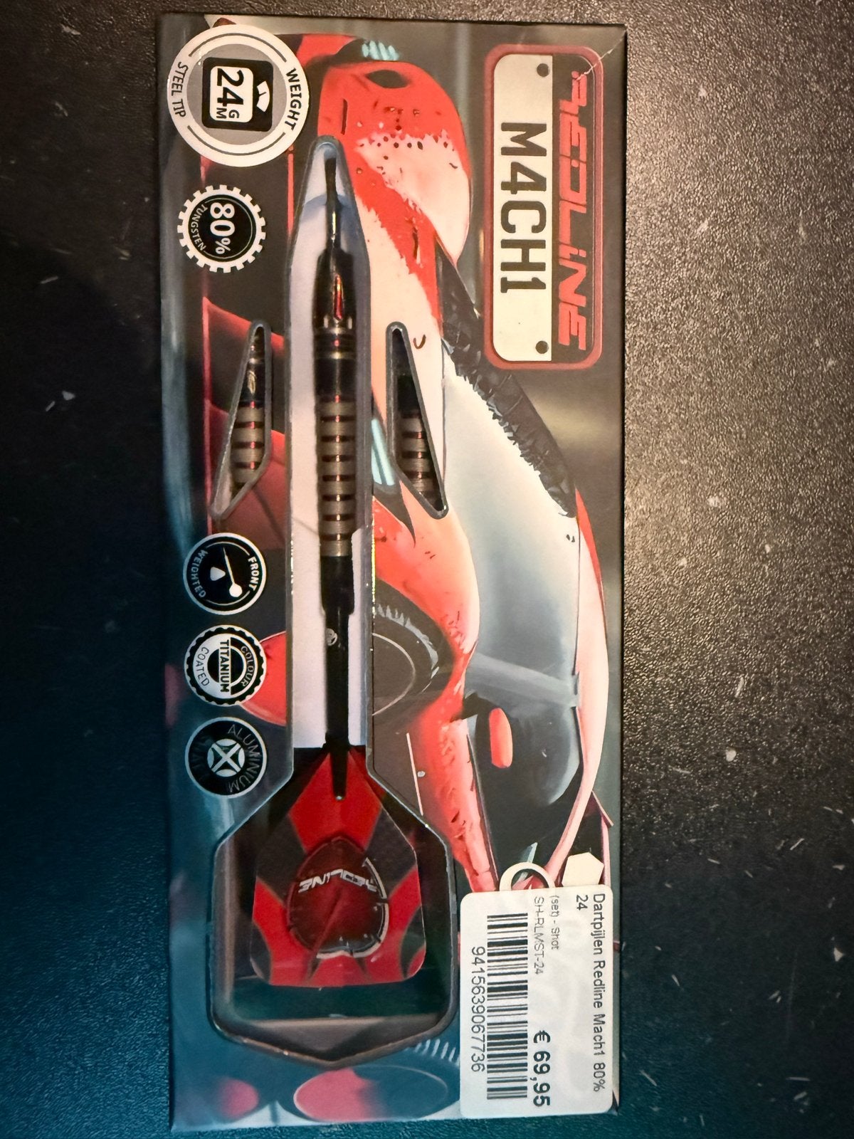Redline Mach1 Darts 24g - in verpakking, Ophalen, Zo goed als nieuw