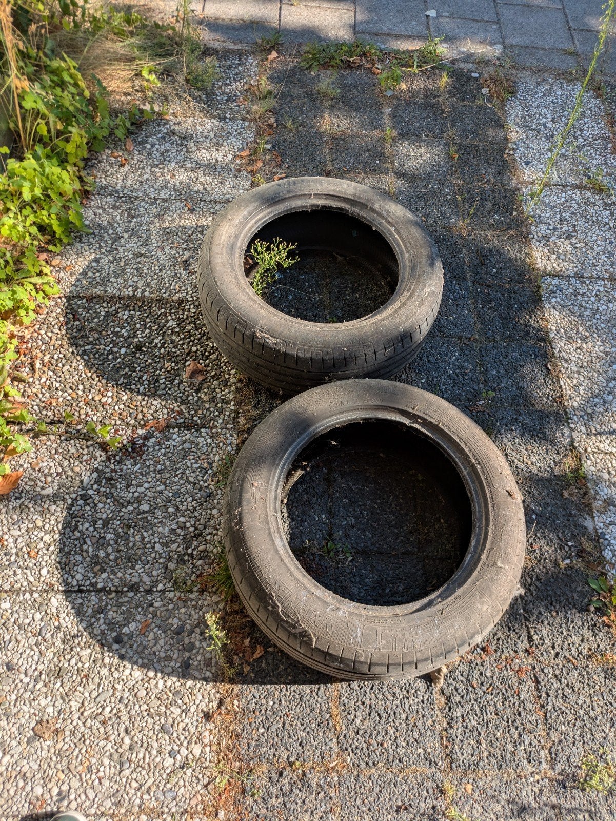 Oude autobanden 215/55 R16 93V - gratis afhalen, Ophalen, Gebruikt