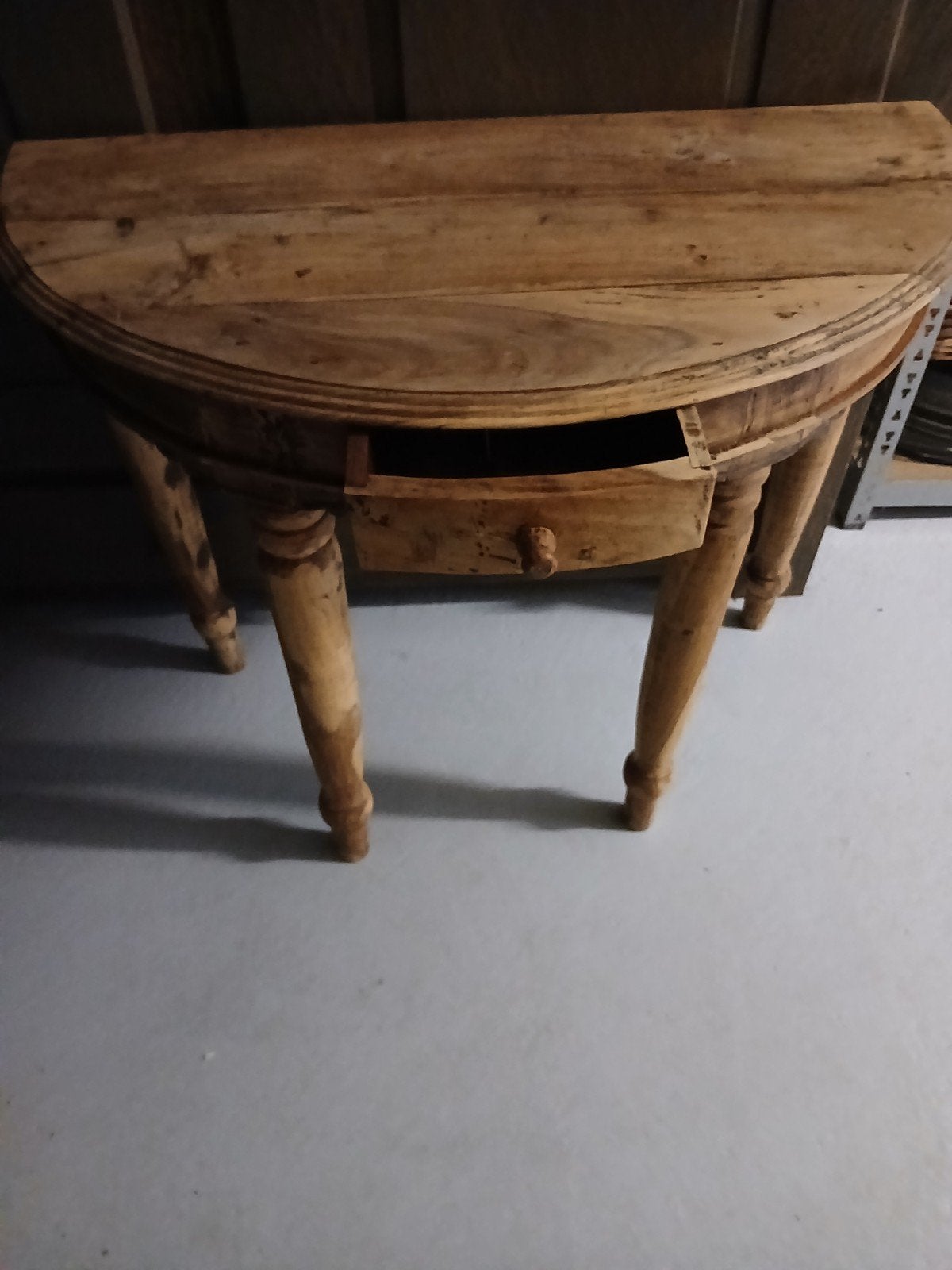 Massief Houten Sidetable van Koloniaal Tropisch Hardhout, Huis en Inrichting, Ophalen, Gebruikt, 50 tot 100 cm, 25 tot 50 cm