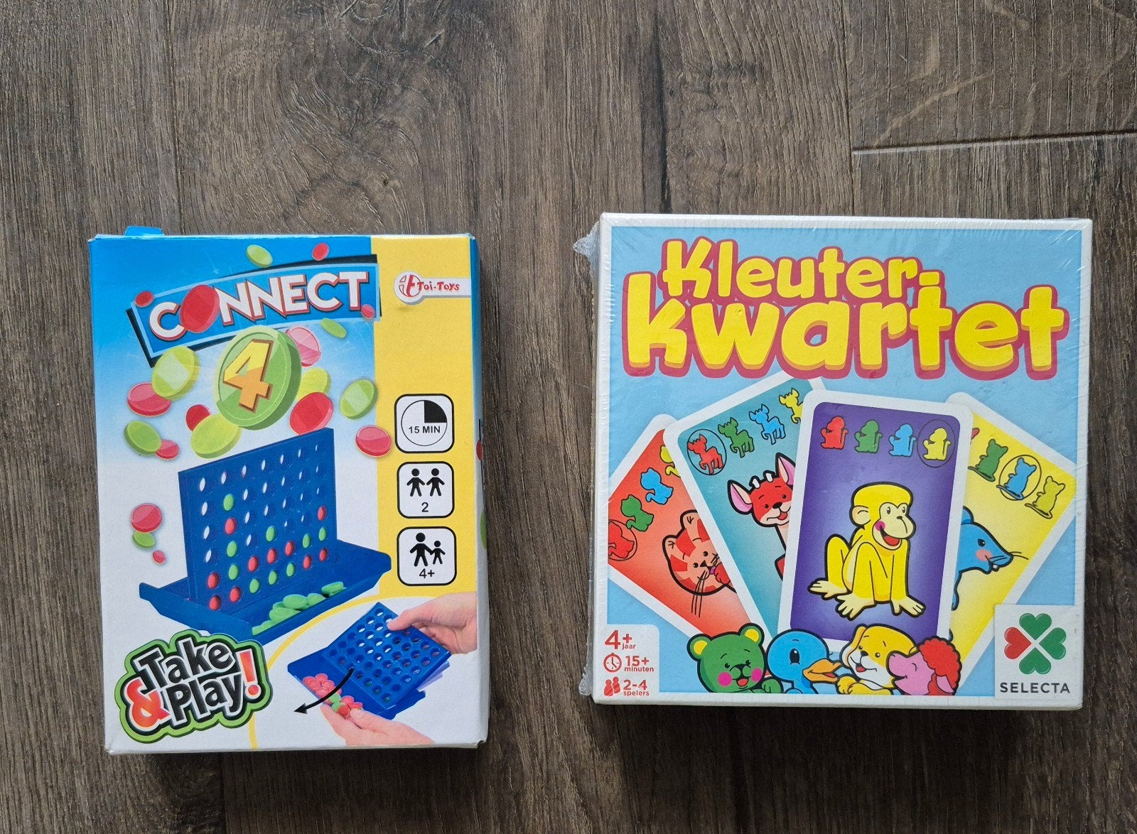 Kleuter kwartet dieren nieuw + 4 op een rij, Ophalen of Verzenden, Nieuw