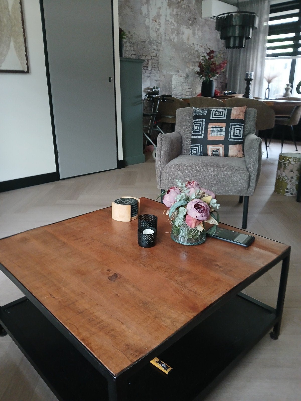 Salontafel dressoir  en tv kast, Ophalen, Zo goed als nieuw, Rechthoekig