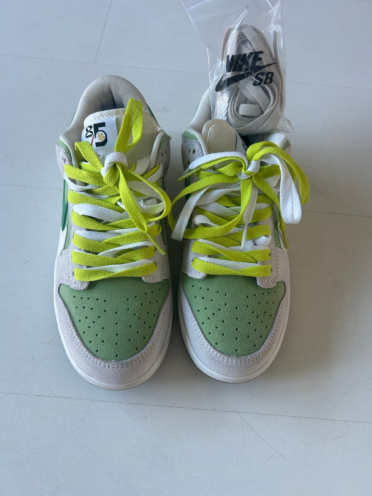 Nike SB Dunk Low 'Green Apple' - Maat 38, Ophalen, Nieuw, Groen, Sneakers of Gympen