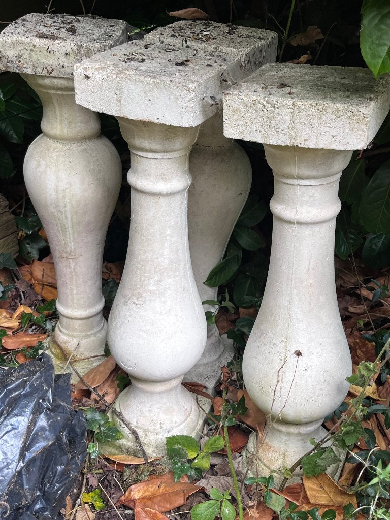 Tuin sokkel beton / steen - 6 stuks 3 paar, Ophalen, Gebruikt