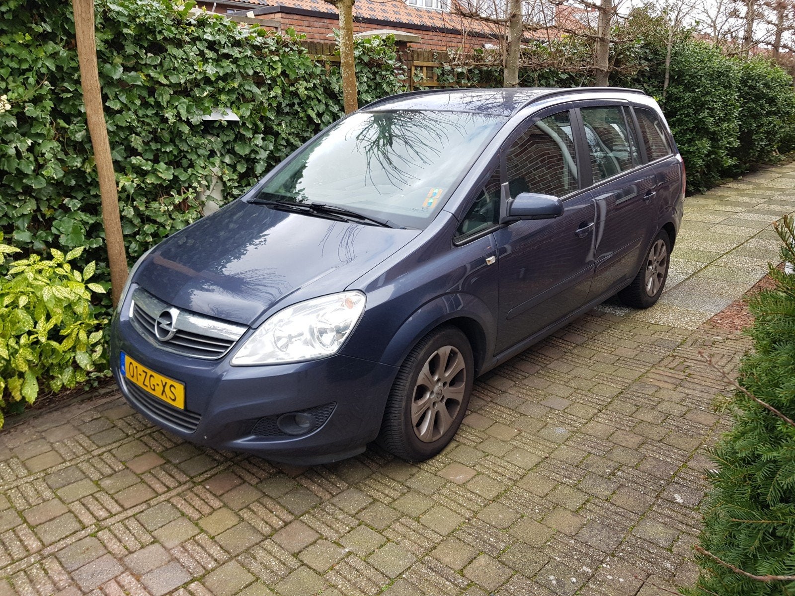 Opel Zafira 2.2 AUT 2008 blue, Auto's, Stof, 4 cilinders, 7 stoelen, Origineel Nederlands