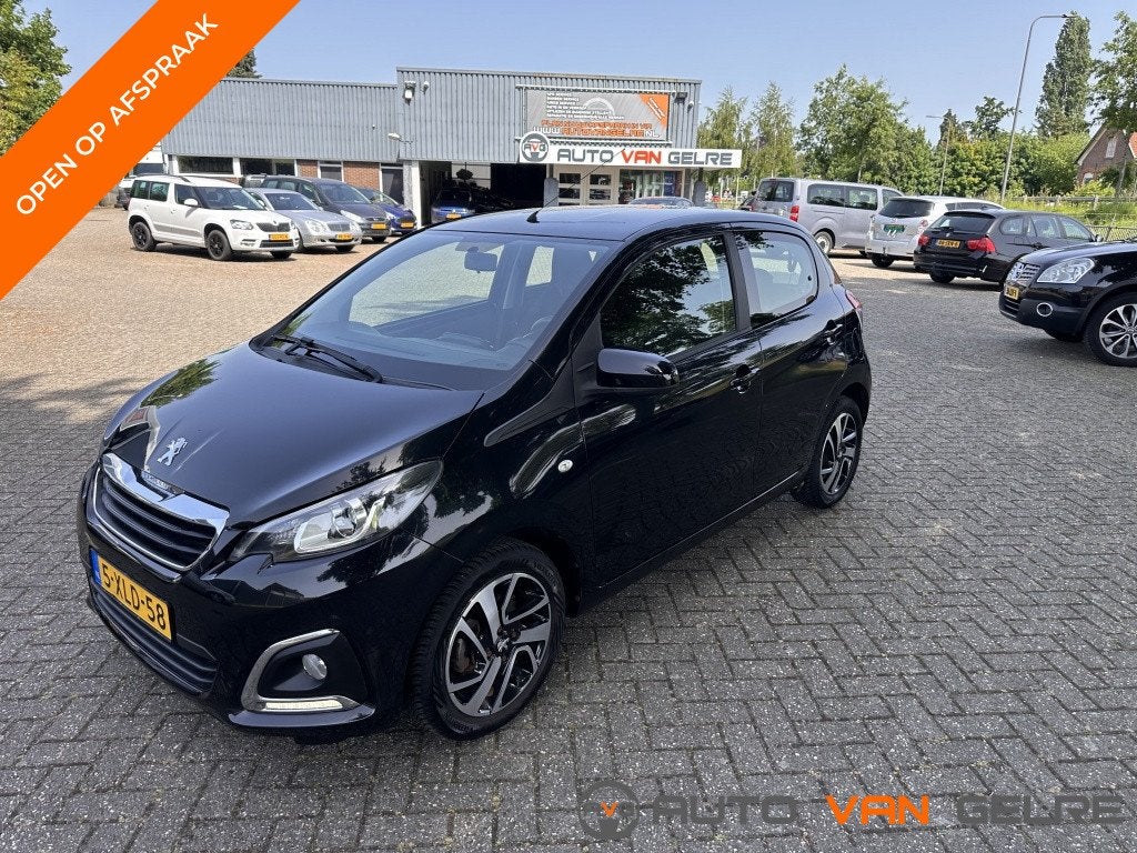 Peugeot 108 1.0 VTi Allure Aut. Zwart 5Drs Airco NL Auto NAP, Auto's, Automaat, Euro 5, Gebruikt, 31 €/maand