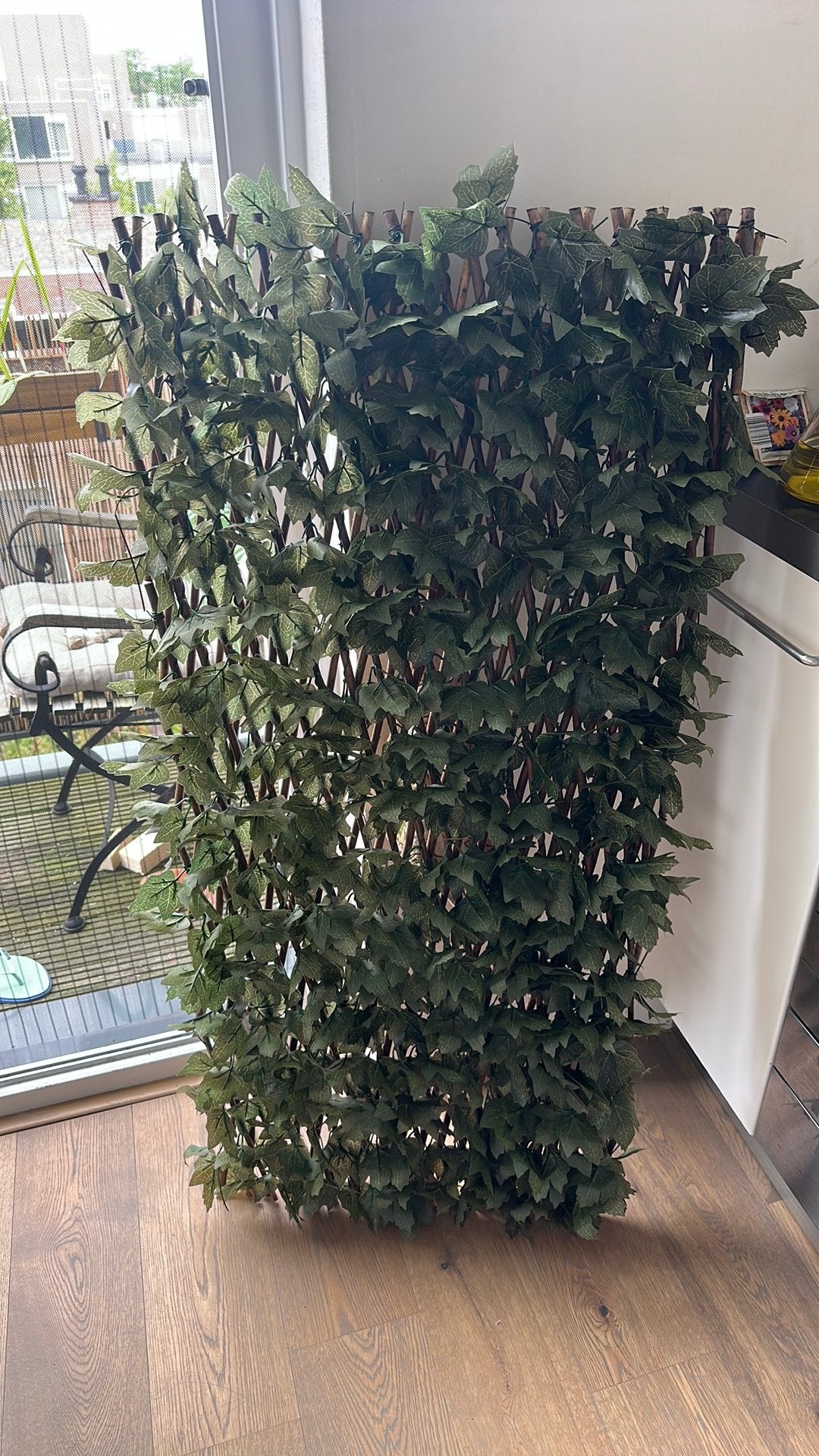 Tuinwand nep planten wand, Ophalen