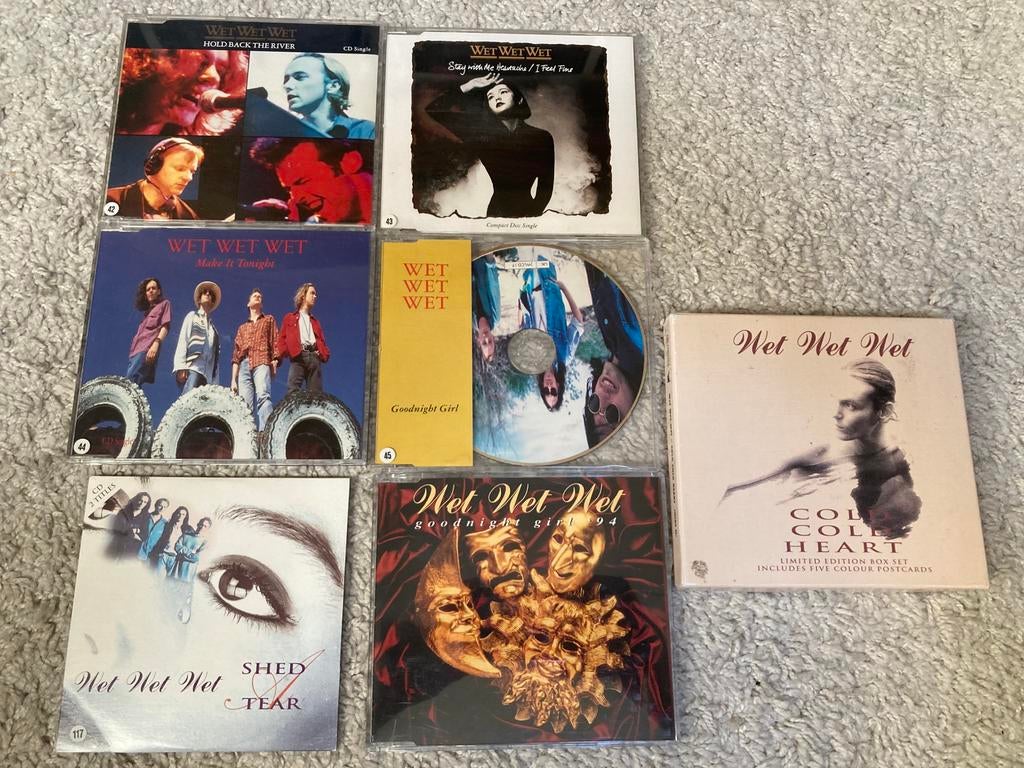 WET WET WET 7x cd single (waaronder LIMITED ED box ), Ophalen of Verzenden, Zo goed als nieuw
