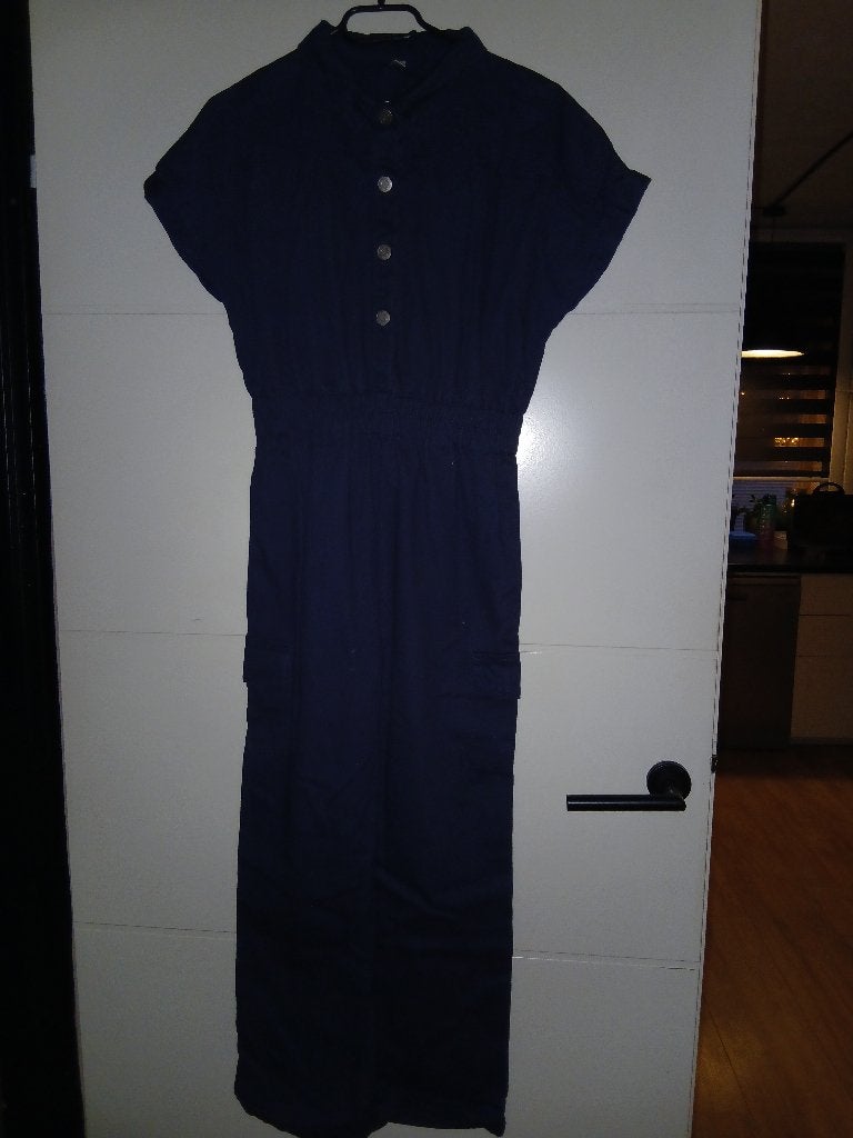 Nieuw Donkerblauw jumpsuit/ overall maat 152, Ophalen of Verzenden, Nieuw, Meisje, Overige typen